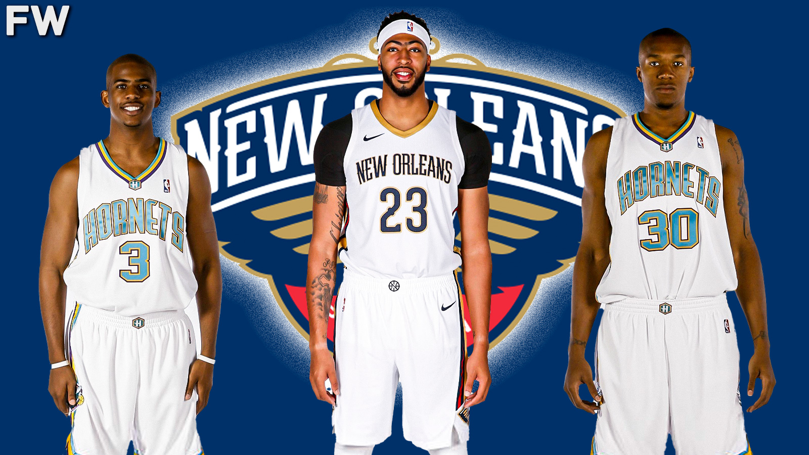 Chris Paul, Anthony Davis, David West - New Orleans Pelicans Big 3