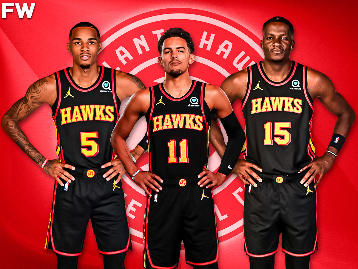 Dejounte Murray, Trae Young, And Clint Capela