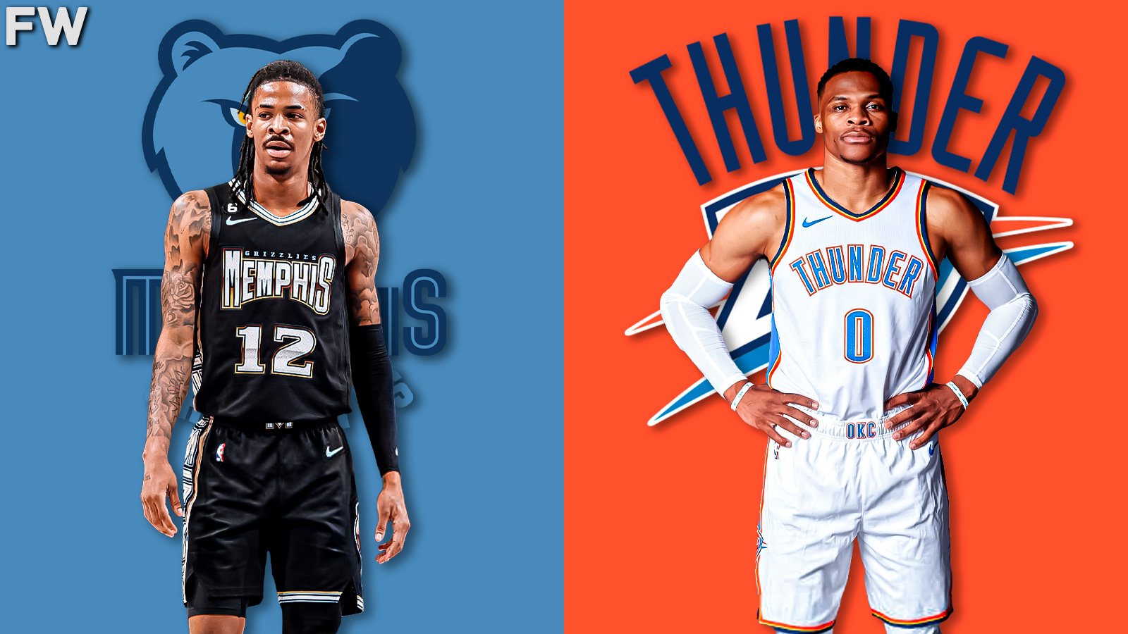 Ja Morant and Russell Westbrook