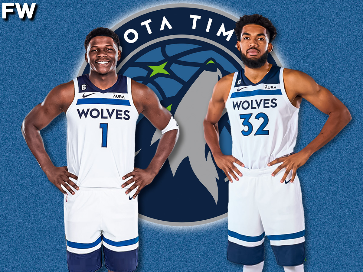 Anthony Edwards and Karl-Anthony Towns