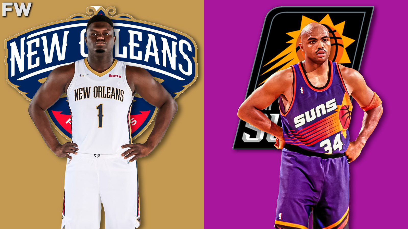 Zion Williamson and Charles Barkley