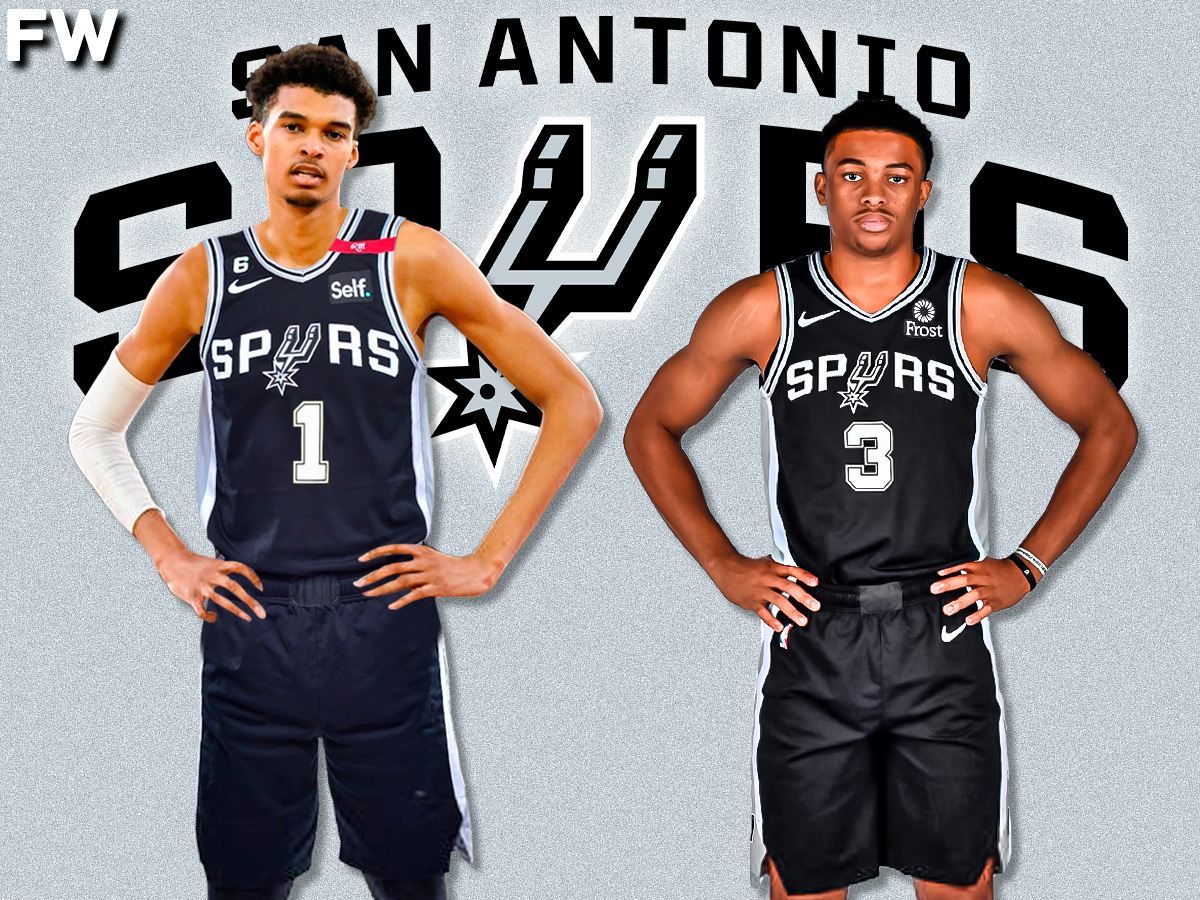 Victor Wembanyama and Keldon Johnson