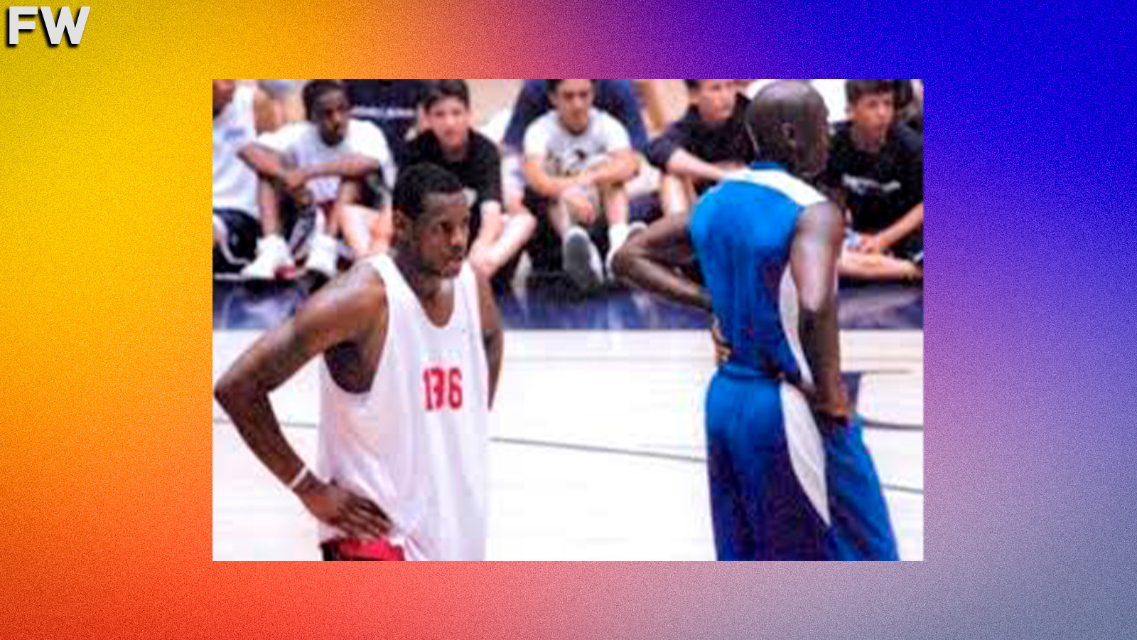 Michael Jordan plays pickup with 16-year-old LeBron James