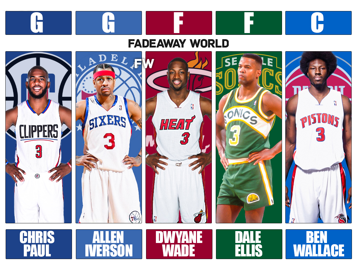 All-Time No. 3 Starting Lineup: Chris Paul, Allen Iverson, Dwyane Wade, Dale Ellis, Ben Wallace