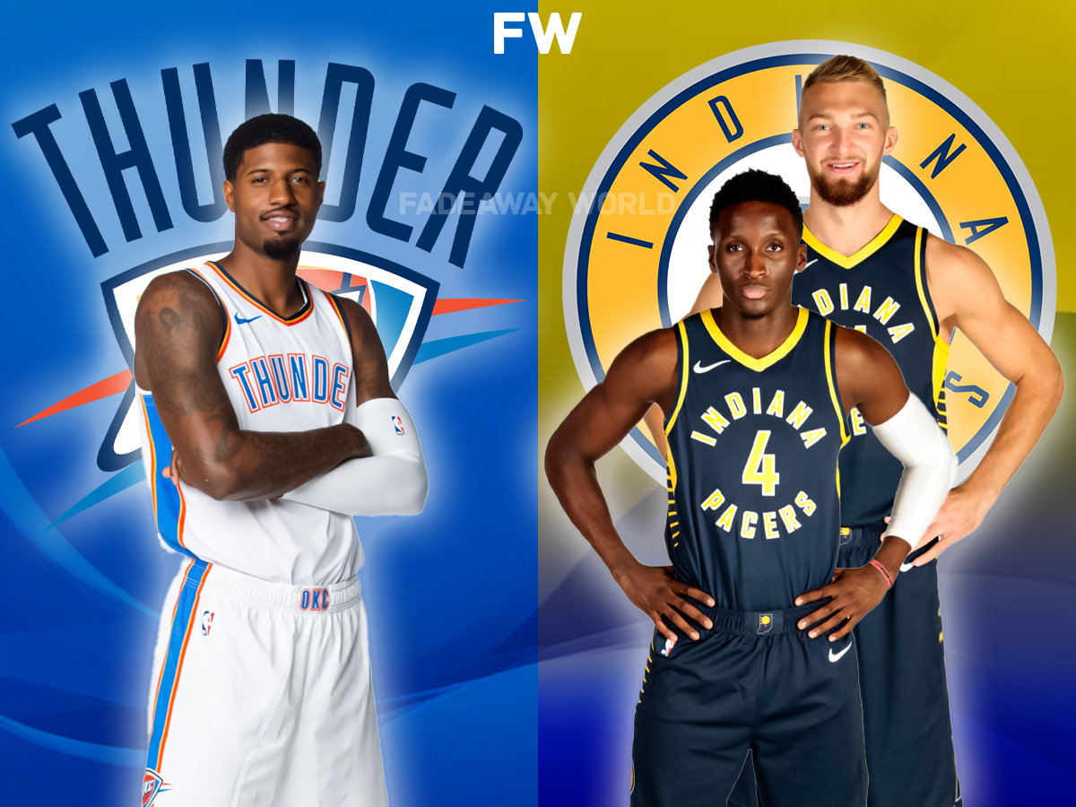 Victor Oladipo and Domanatas Sabonis for Paul George