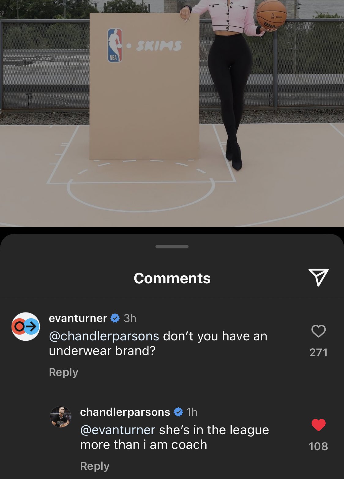 Kim Kardashian Trolled Chandler Parsons