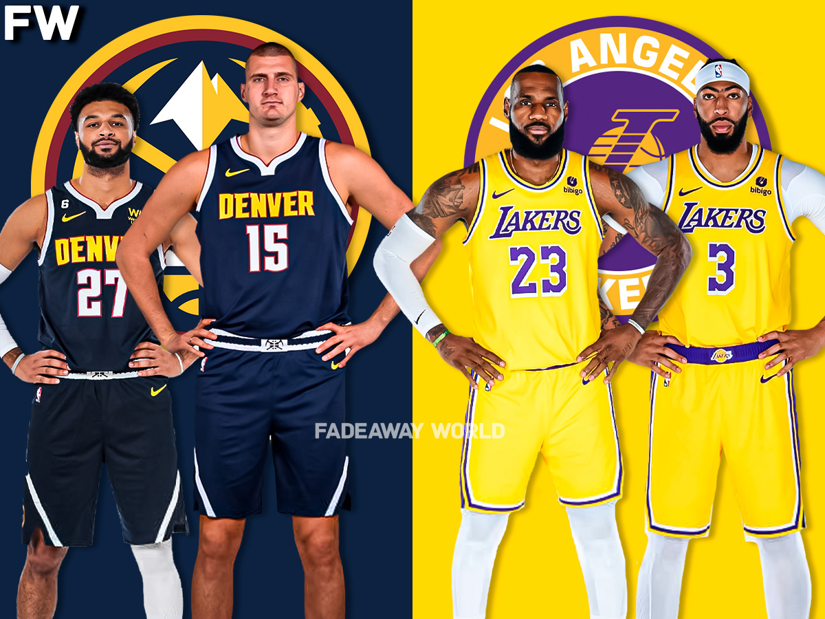 The Denver Nuggets vs. the Los Angeles Lakers