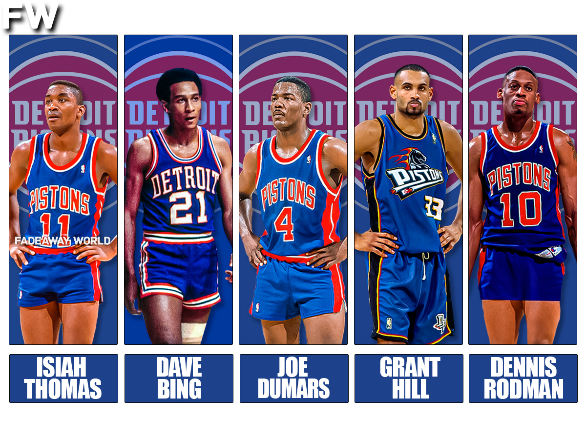 Isiah Thomas, Dave Bing, Joe Dumars, Dennis Rodman, Bob Lanier