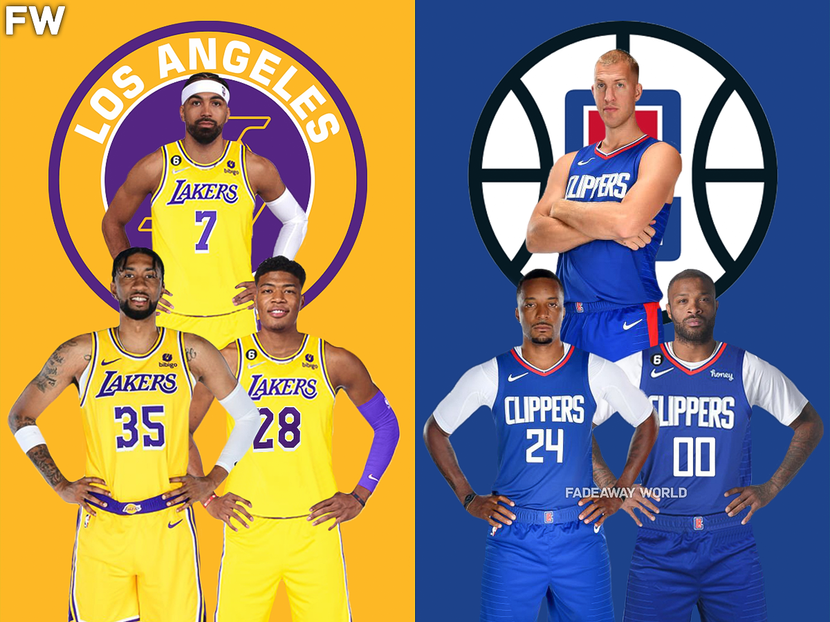 2023-24 Lakers vs. 2023-24 Clippers Benches
