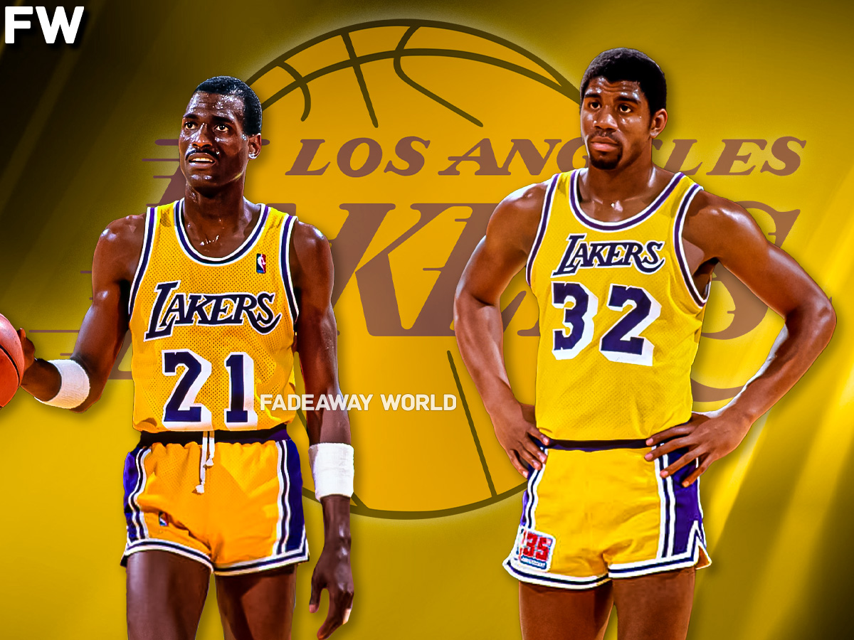 Michael Cooper and Magic Johnson