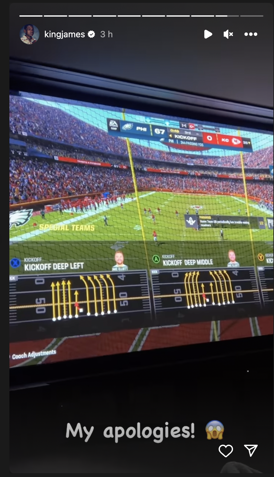 LeBron James Shows Respect To Fan Who Didn't Quit After Getting Destroyed In Madden NFL 24