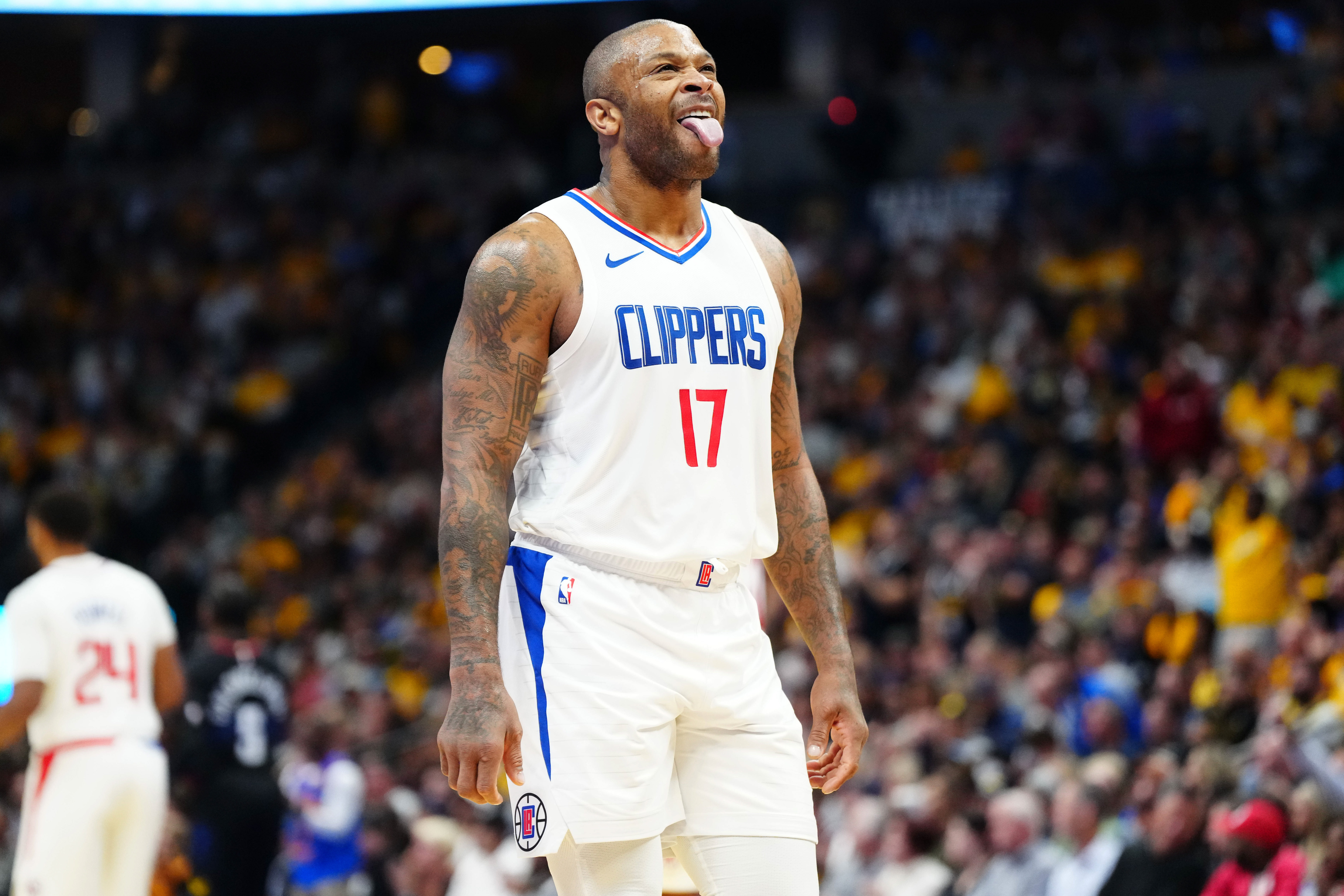 <em></figure>
<p><strong>Season Statistics: 1.3 PPG, 2.9 RPG, 0.5 APG, 0.6 SPG, 0.2 BPG</strong></p>
<p>PJ Tucker, known for his defensive tenacity and win-now mentality, finds himself on the <a href=