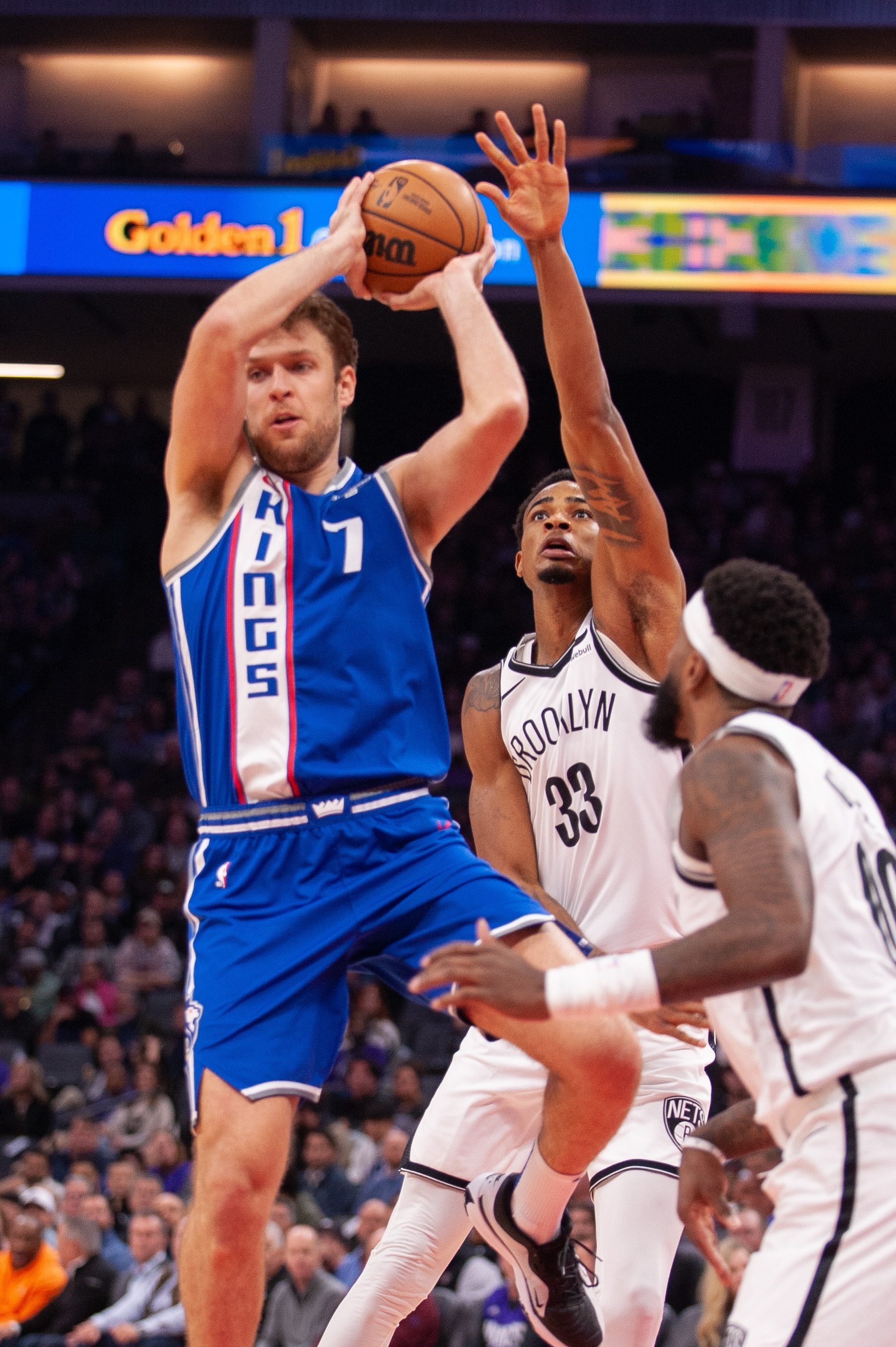 <em></figure>
<p><strong>Season Statistics: 5.9 PPG, 2.9 RPG, 0.5 APG, 0.5 SPG, 0.3 BPG</strong></p>
<p>While Harrison Barnes ($17,000,000) and Kevin Huerter ($15,669,643) may be considered handsomely paid, their contributions as critical starters in the Kings’ playoff run last year distinguish them from being categorically overpaid. In contrast, Sasha Vezenkov, the No. 57 overall pick, is earning over $6 million despite averaging only 13.7 minutes per game this season. </p>
<p>While his contract might not have a major financial impact on the Kings’ salary cap, the relative disparity between his playing time and salary might raise some questions although it won’t have a major effect on what the franchise does in trying to continue to build a contender in the West. </p>
<hr>
<h2>San Antonio Spurs – Devonte’ Graham ($12,100,000)</h2>
<figure><img decoding=