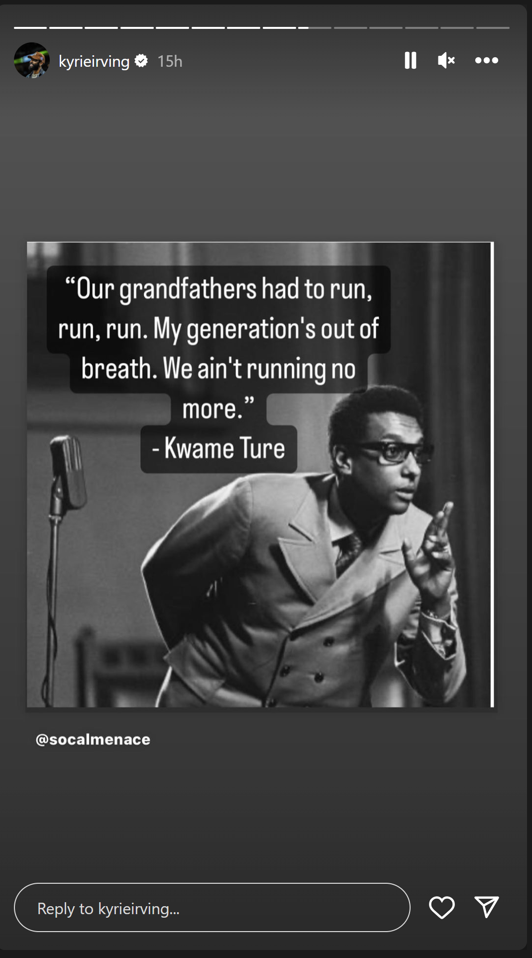 Kyrie Irving Compares Indians And Ne***s; Shares Message About Grandfathers And His Generation: "We Ain't Running No More"