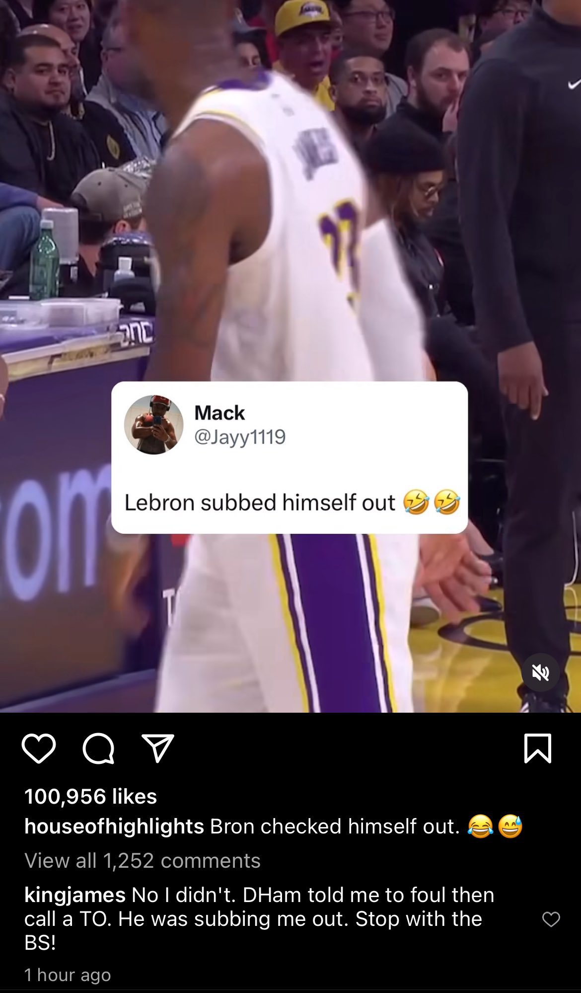 LeBron James Instagram