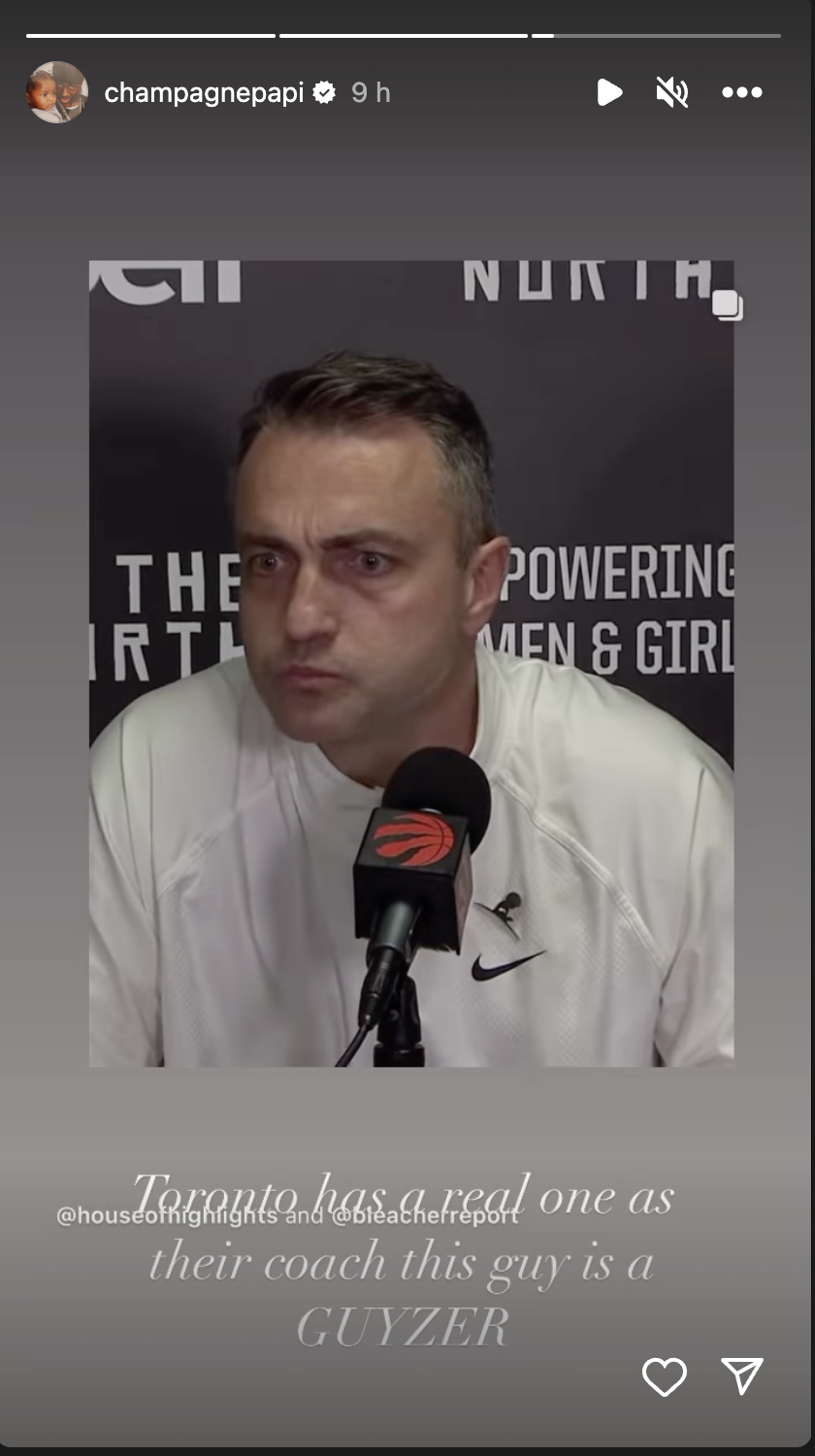 Drake Shows Love To Raptors Head Coach Darko Rajakovic: "Toronto Has A Real One"