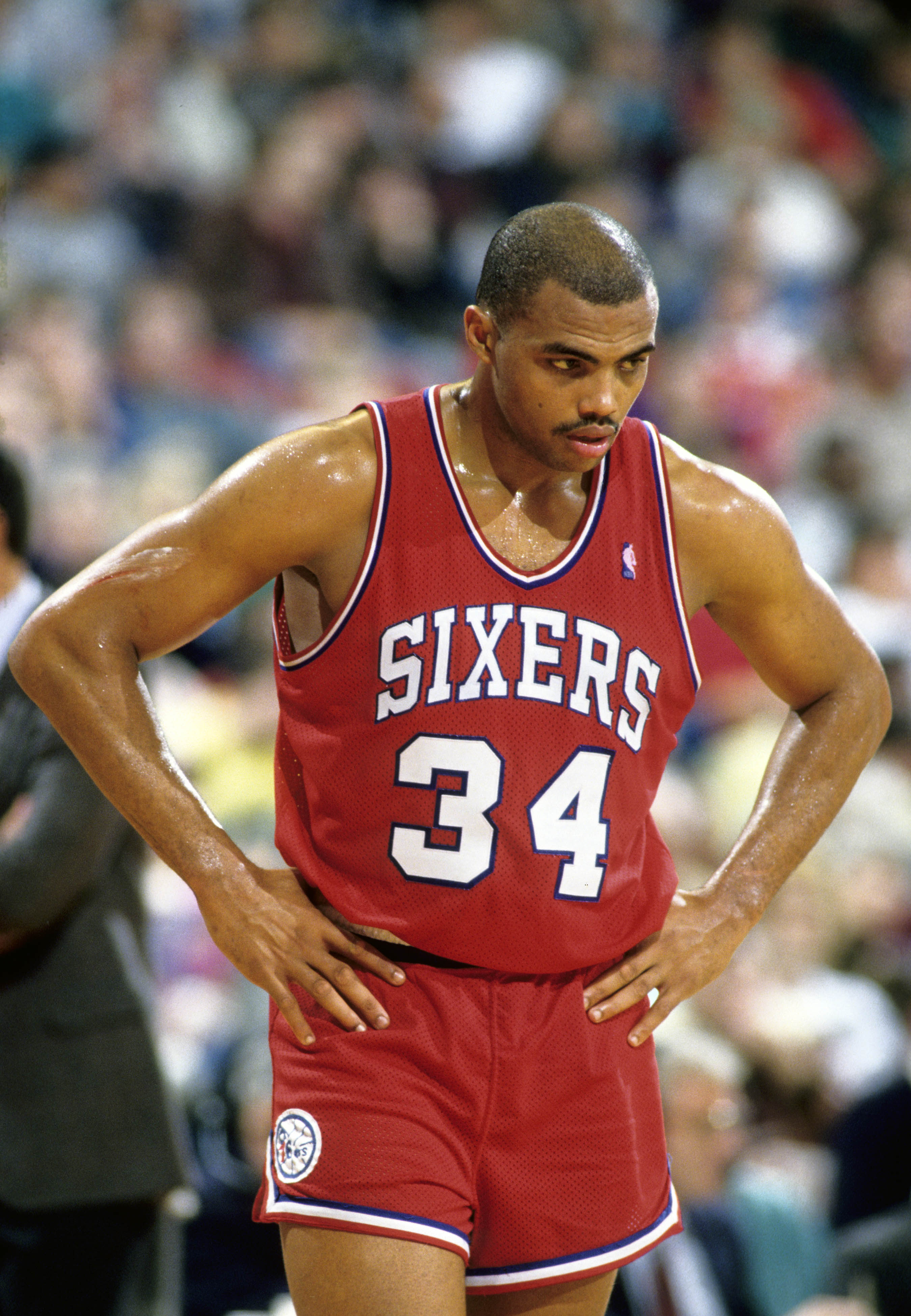 <em></figure>
<p><strong>Years In Philadelphia: 8 (1985-1992)</strong></p>
<p><strong>Philadelphia: 23.3 PPG, 11.6 RPG, 3.7 APG, 1.7 SPG, 1.0 BPG</strong></p>
<p><strong>Career: 22.1 PPG, 11.7 RPG, 3.9 APG, 1.5 SPG, 0.8 BPG</strong></p>
<p><strong>Honors: 6x All-Star (1987-1992), 4x All-NBA First Team Selection (1988, 1989, 1990, 1991), 3x All-NBA Second Team Selection (1986, 1987, 1992), Rebounds Champion (</strong><strong>1987)</strong><strong>, All-Star Game MVP (</strong><strong>1991)</strong><strong>, All-Rookie Team Selection (</strong><strong>1985)</strong></p>
<p><a href=
