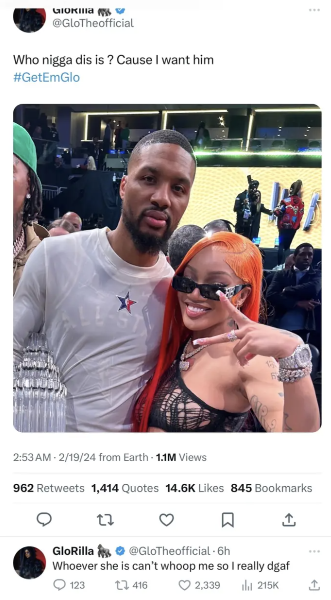 GloRilla Shoots Her Shot With Damian Lillard: "I Want Him"