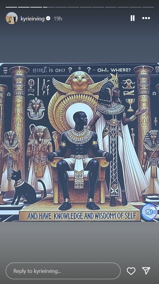 Kyrie Irving Shares Picture Of Pharaoh, And Words Of Wisdom About Corruption And Greed