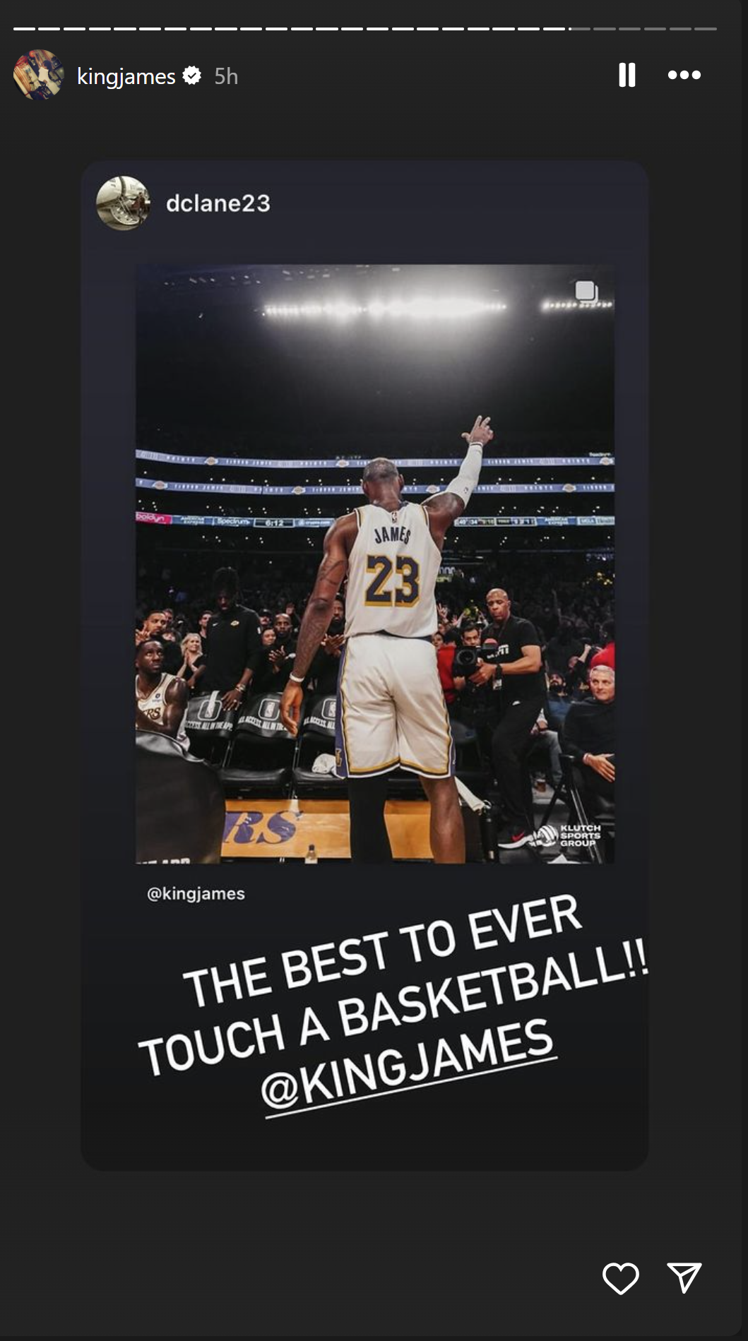 LeBron James Posts Picture With Clear Message: "The Best To Ever Touch A Basketball"