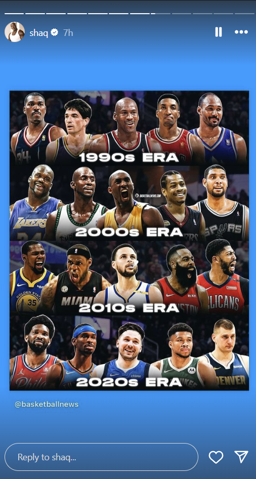 Shaquille O'Neal Era Starting Five