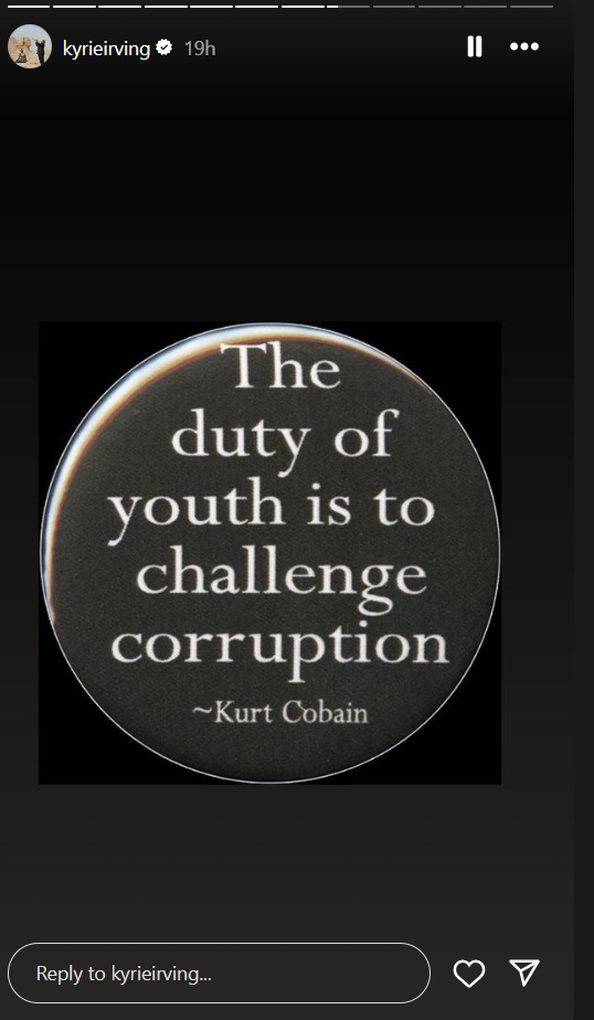 Kyrie Irving Shares Picture Of Pharaoh, And Words Of Wisdom About Corruption And Greed