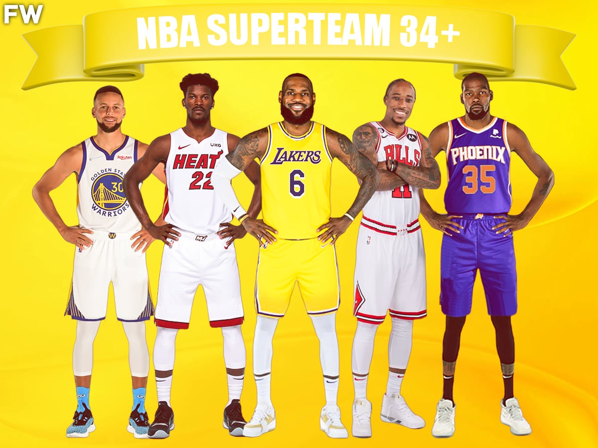 NBA Superteam Ages Of 34+ 