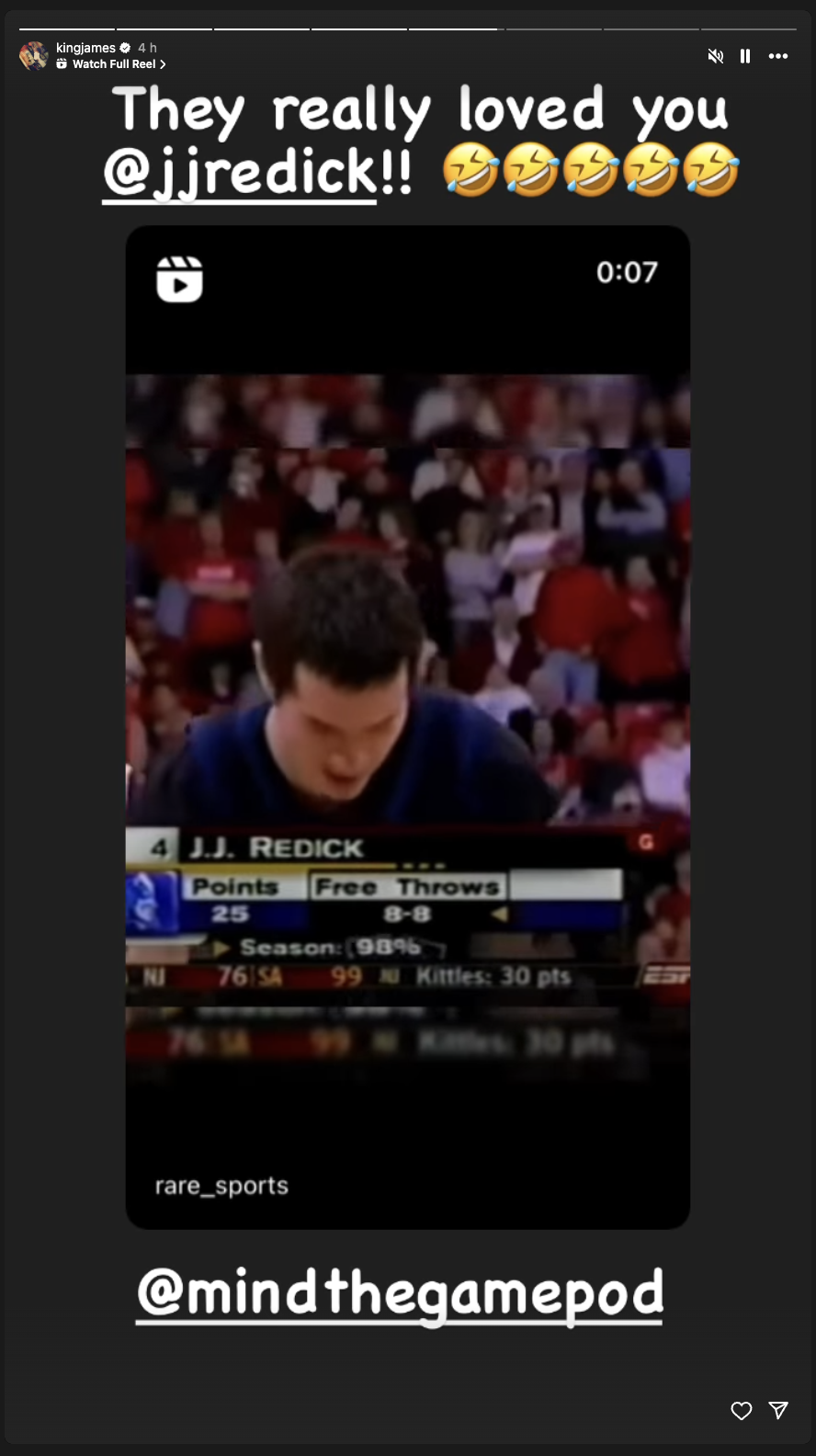 LeBron James Takes A Cheeky Dig At Co-Host JJ Redick With A Throwback NSFW Chant