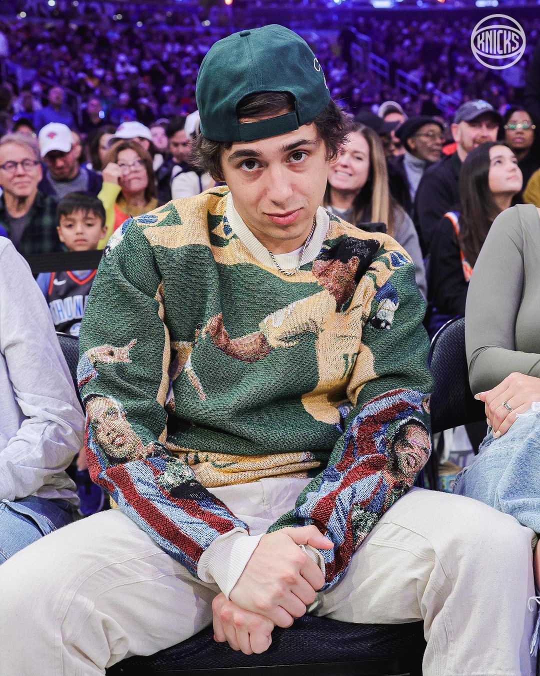 Latrell Sprewell And Nick Minaj Headline Celebrities At Knicks Game