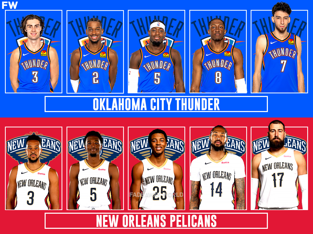 Oklahoma City Thunder vs. New Orleans Pelicans - Starting Lineups
