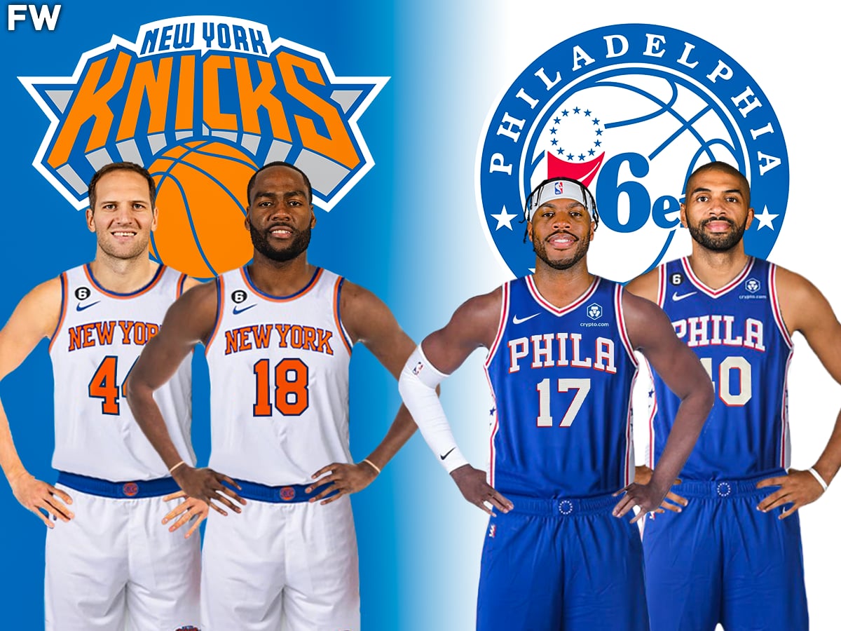 New York Knicks vs Philadelphia 76ers - Benches