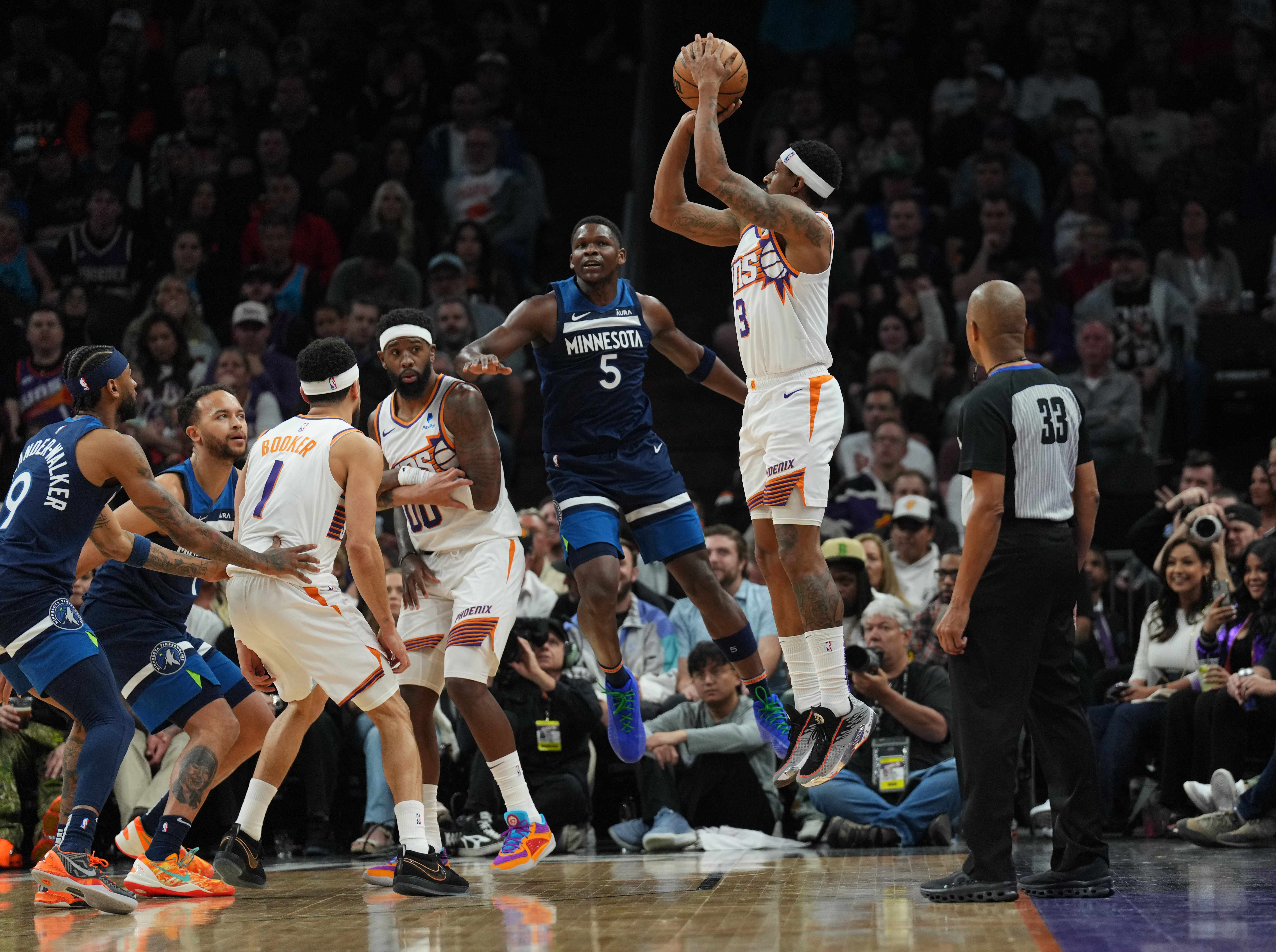 Anthony Edwards And Bradley Beal Engage In Heated Altercation Ahead Of Playoff Matchup