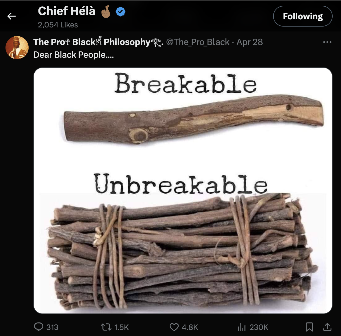 Kyrie Irving Likes A Picture Of How Black People Are Stronger When They Are United