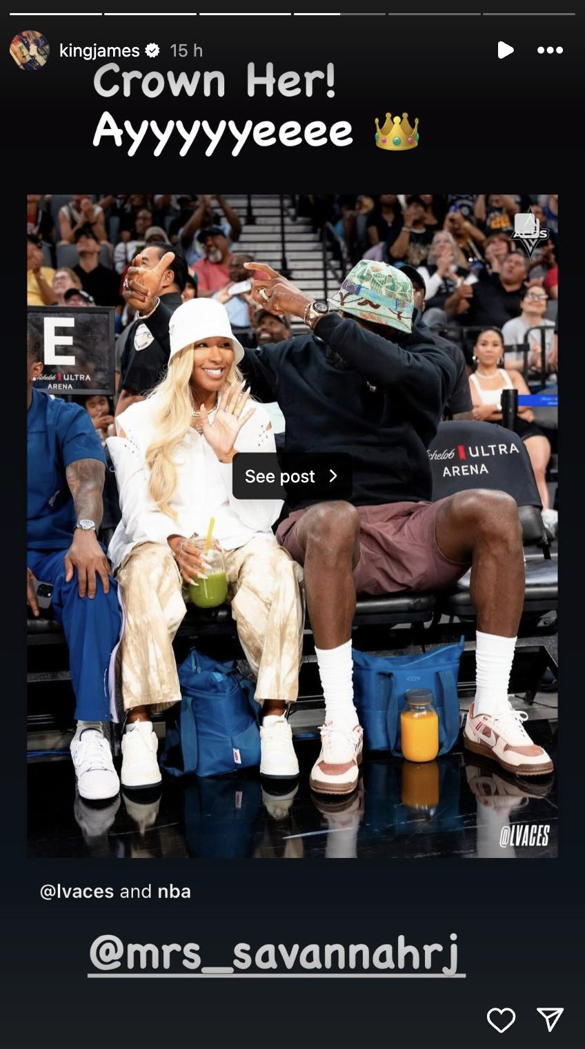 LeBron James Makes Savannah James Feel Awkward By Crowing Her