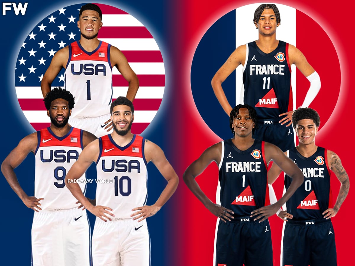 Team USA vs. Team France - Benches 2024 Olympics