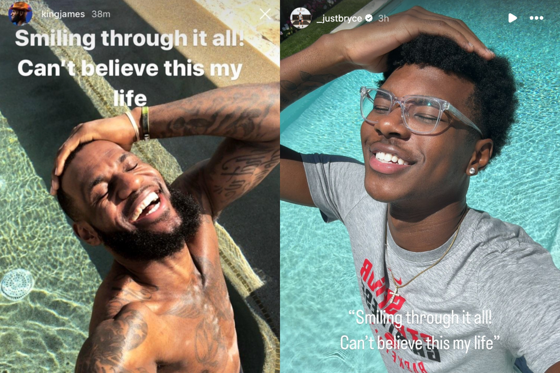 Bryce James Hilariously Recreates Iconic LeBron James Meme