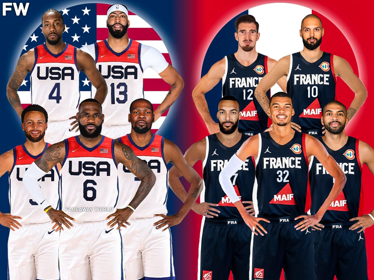 Team USA vs. Team France - Starting Lineups 2024 Olympics