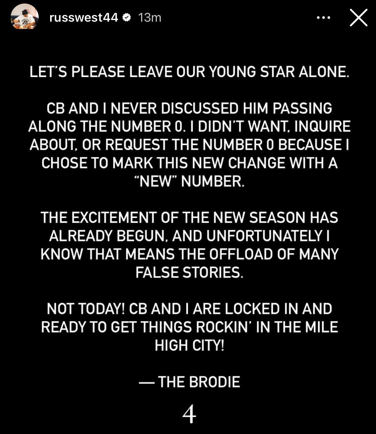 Russell Westbrook Instagram