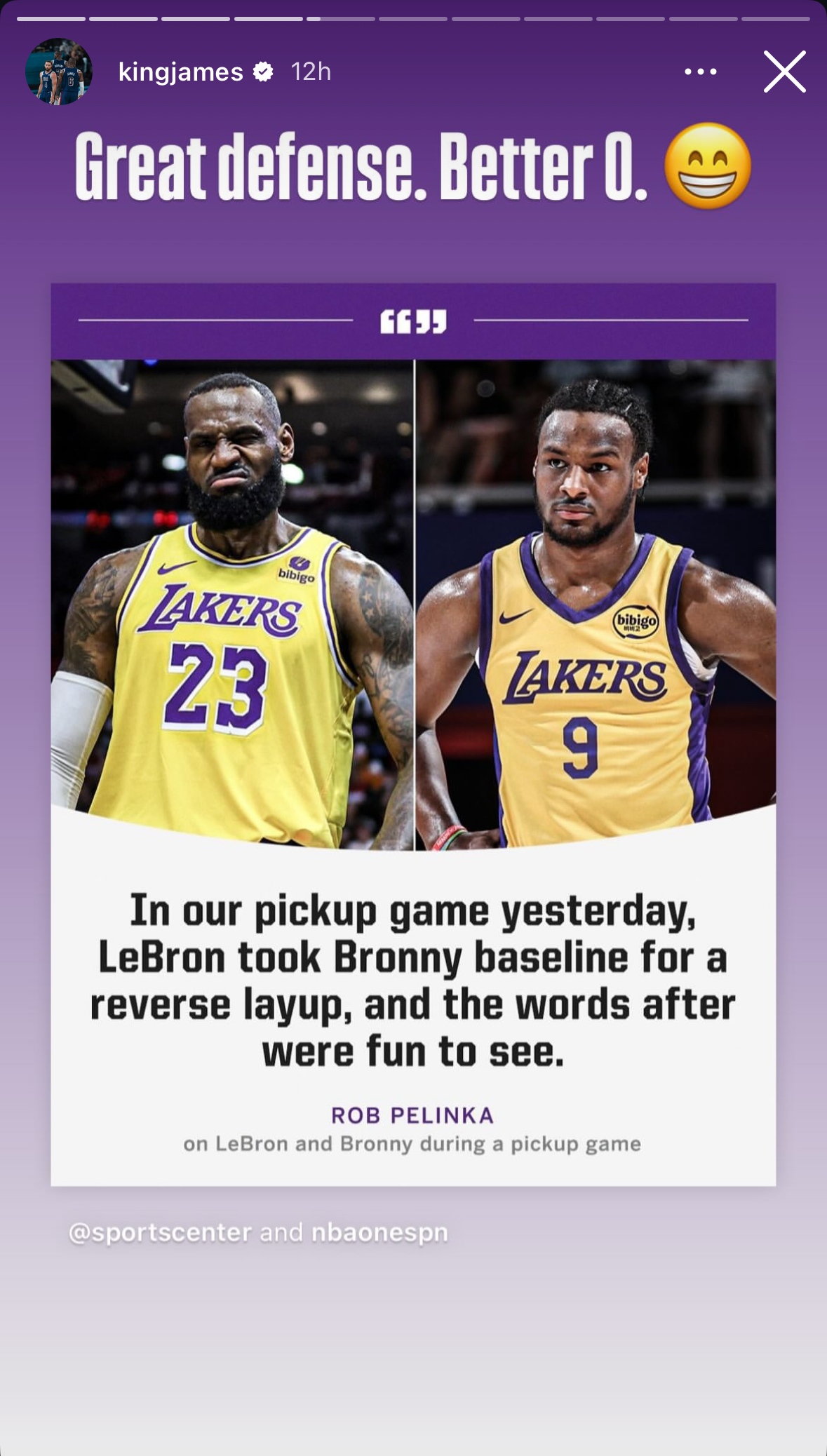 LeBron James Bronny James