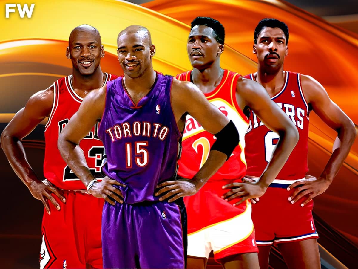 Dunking Mt. Rushmore: Vince Carter, Michael Jordan. Dominique Wilkins, Julius Erving