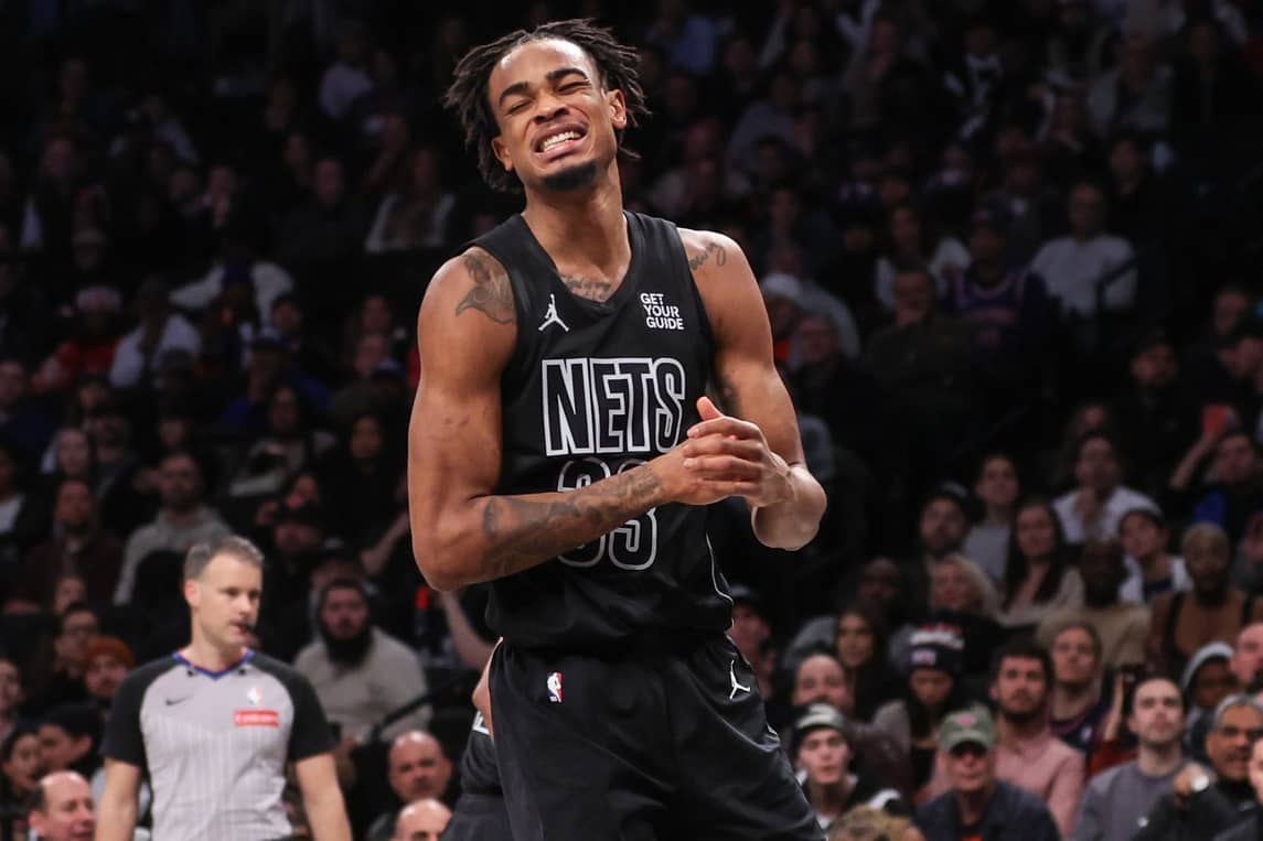 Brooklyn Nets center Nic Claxton (33) at Barclays Center.