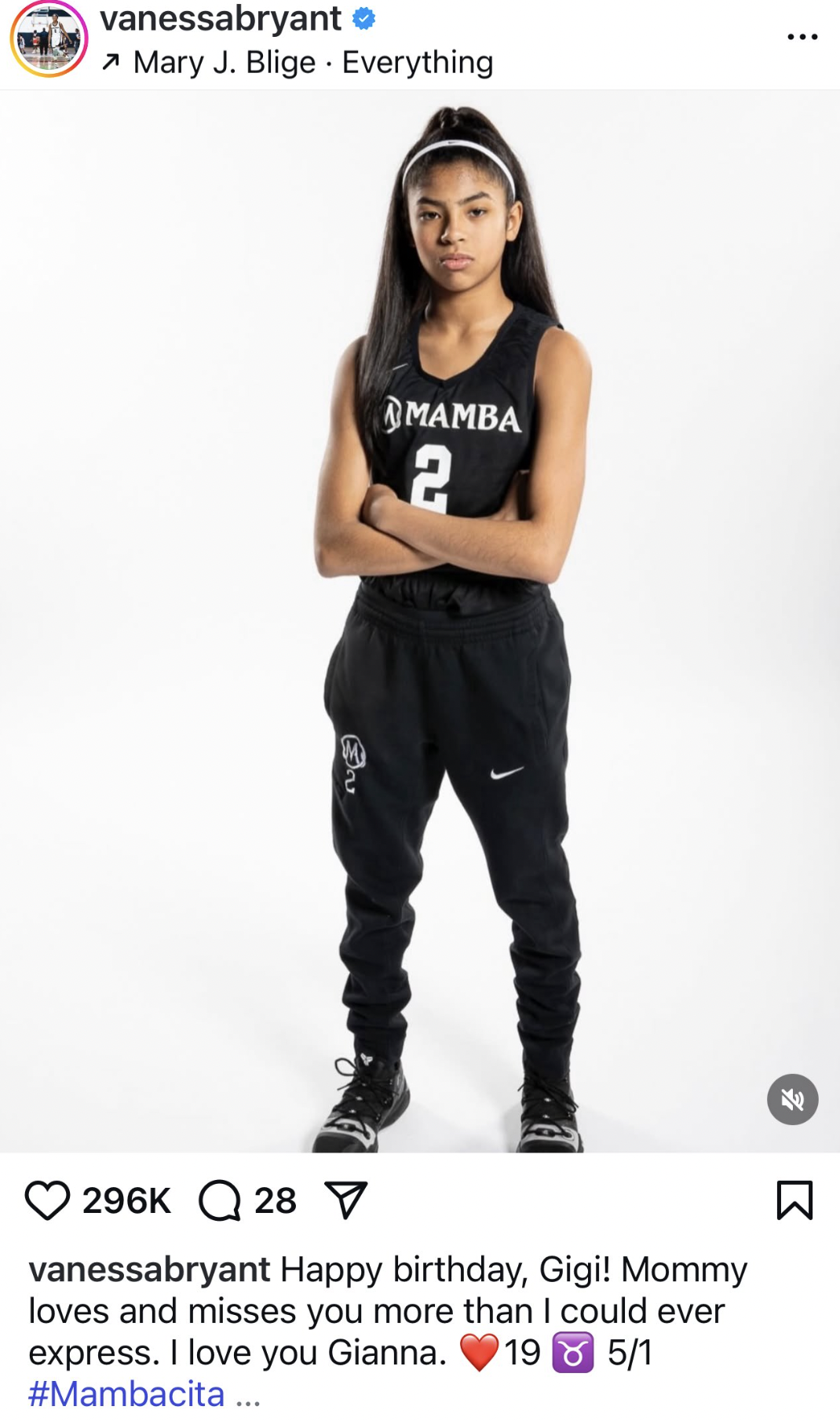 Vanessa Bryant Shares Emotional Message About Gigi Bryant; Would’ve Been 19 Years Old Today