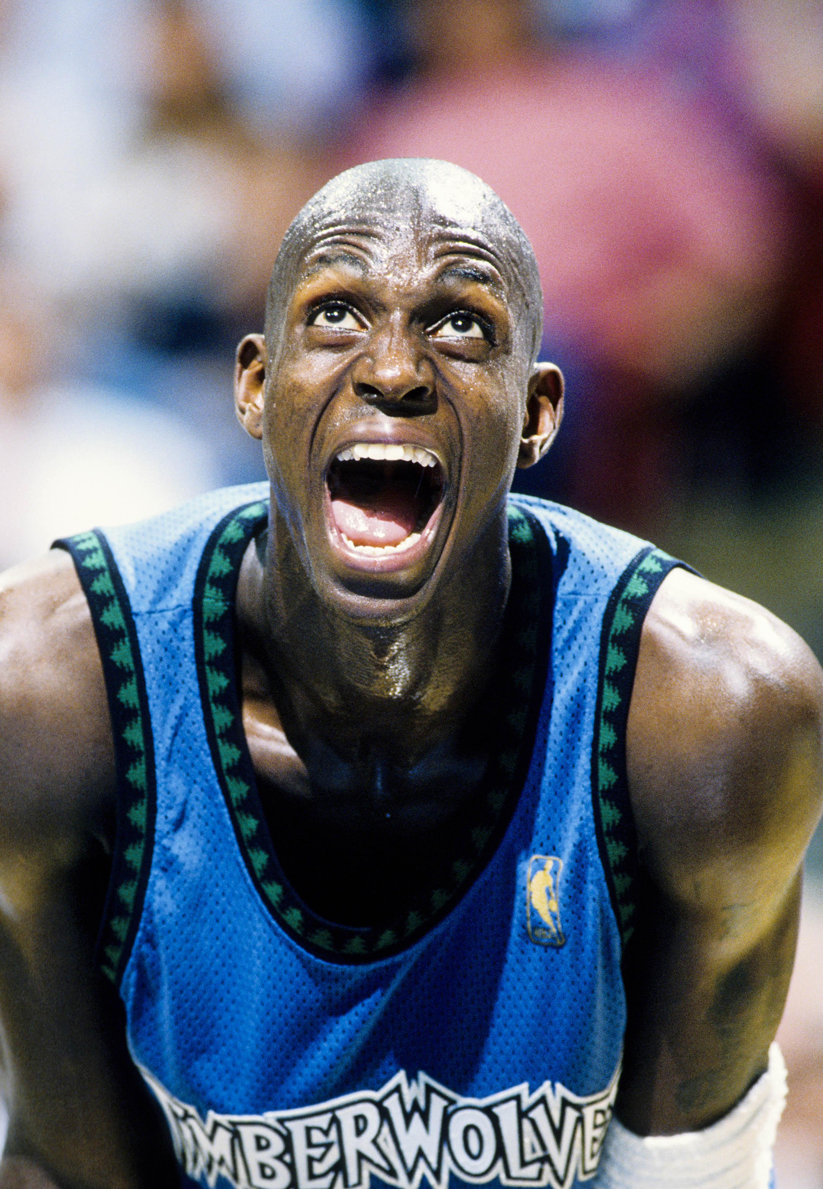 Unknown date; Orlando, FL; USA; FILE PHOTO; Minnesota Timberwolves forward Kevin Garnett (21) reacts on the court against the Orlando Magic at the Orlando Arena. Mandatory Credit: RVR Photos-Imagn Images  
