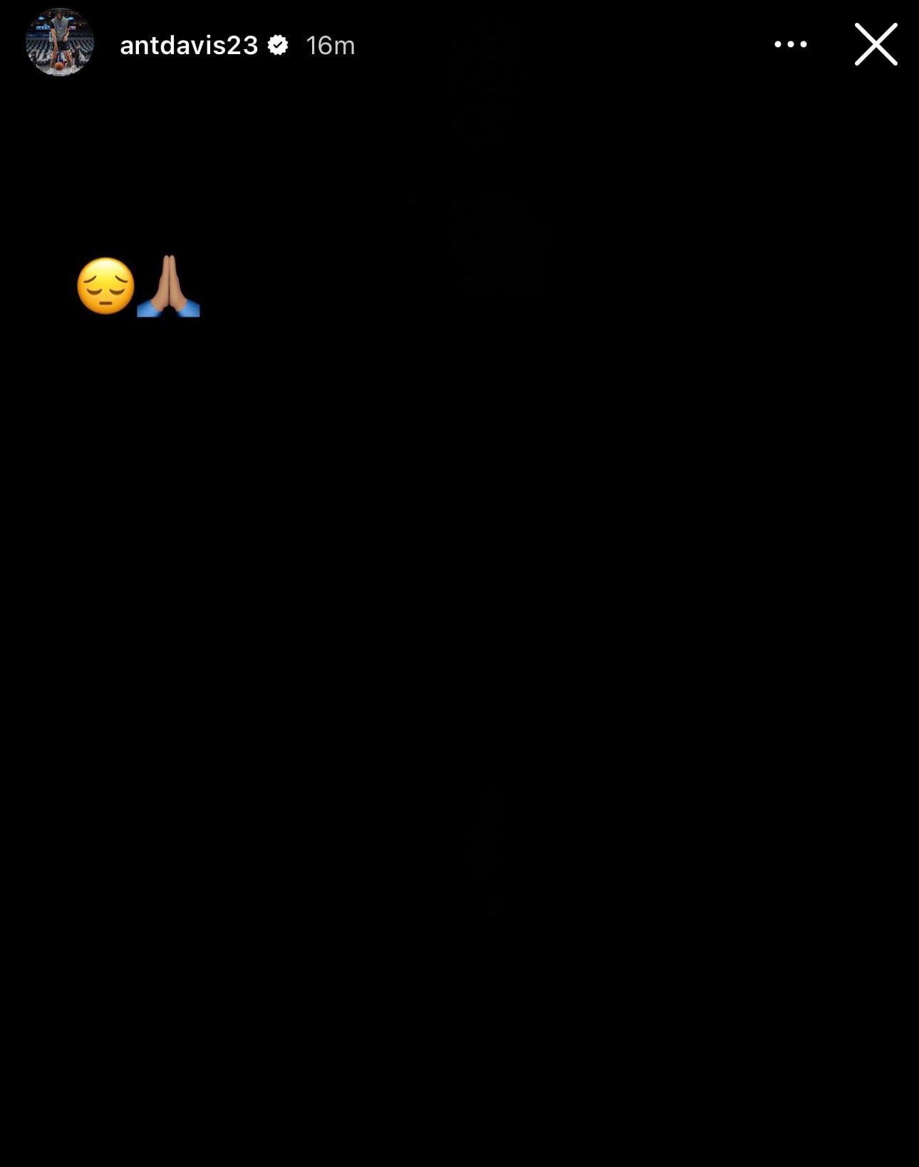 Anthony Davis IG story