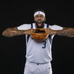 Anthony Davis poses for a photo during the Mavericks 2025 media day at the American Airlines Center