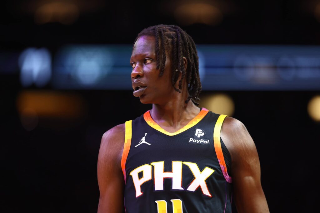 Phoenix Suns center Bol Bol (11) against the Milwaukee Bucks at Footprint Center.