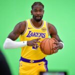 Lakers center Deandre Ayton during media day at UCLA Health Training Center