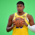 Lakers forward Rui Hachimura during media day at UCLA Health Training Center