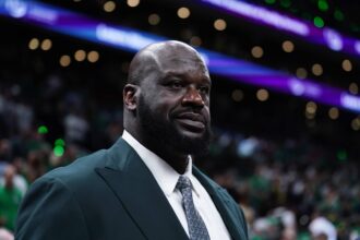 Shaquille O’Neal Arm-Wrestles Japanese Comedy Group Yoshimoto Young Macho Club In Tokyo