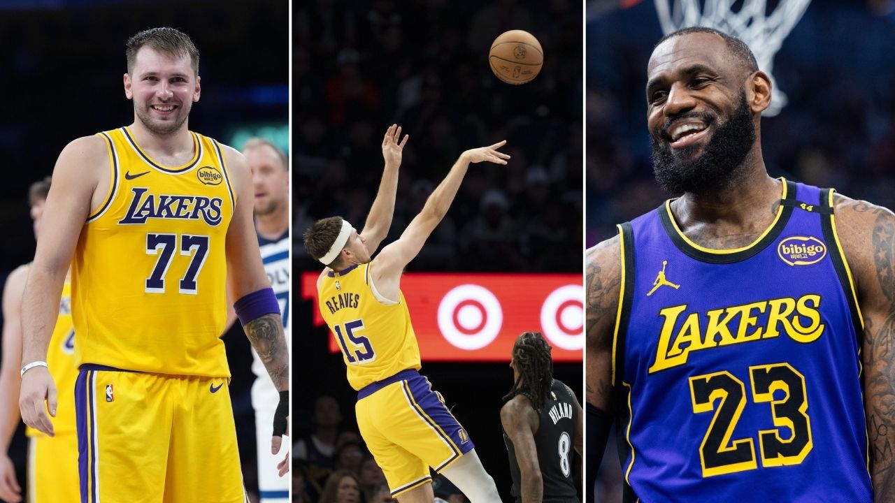LeBron James And Luka Doncic React As Austin Reaves Nails Game-Winner To Avoid Bottling 20-Point Lakers Lead